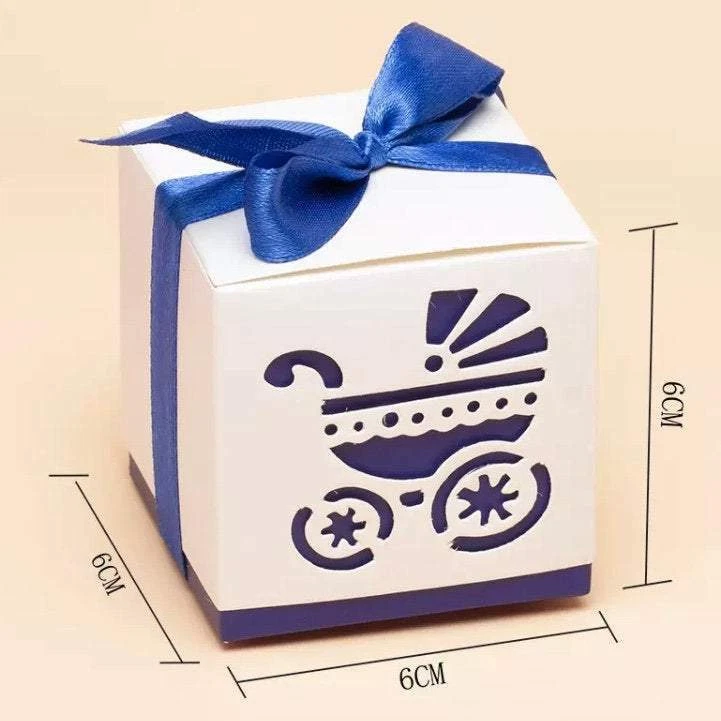 10 Pack Candy Boxes - Small Baby Gift Box - 5 Colours - Image 3 of 4