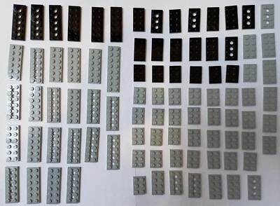 Lego: Lot de pièces / Parts Plate [3021,3020,3795,3034,3832] - Photo 1/3