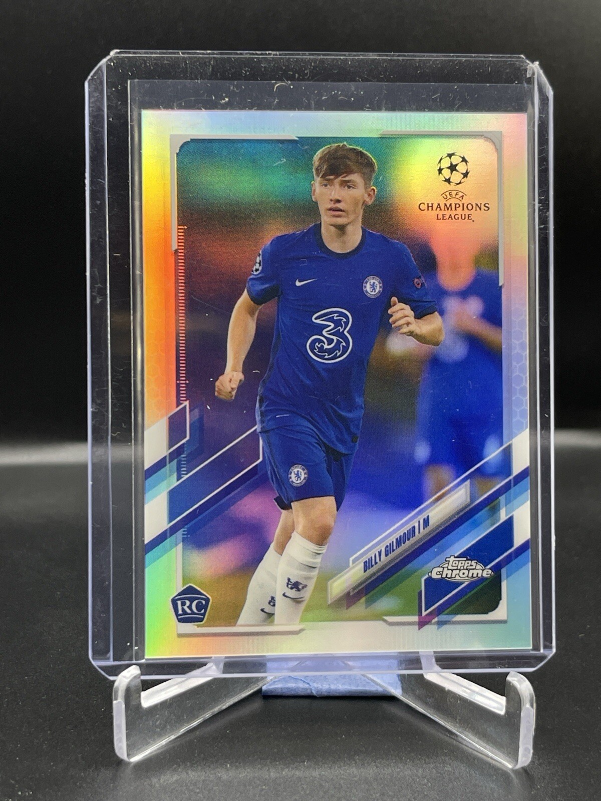 Billy Gilmour RC 2020-21 Topps Chrome Champions League #66 Refractor Chelsea
