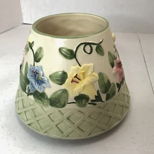 PAC Candle Jar Topper Multicolor Floral  2” Jar Opening Shade