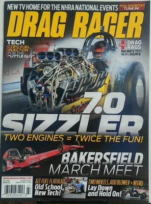 Drag Racer July 2016 7.0 Sizzler Two Engines Twice the Fun Tech FREE SHIPPING sb