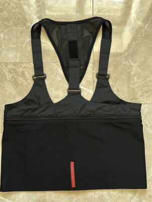 トップス 00s prada archive sport side mesh top Prada Sport Early 2000s Mesh Utility Vest Archive Limited