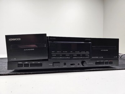 Kenwood KX-W4080 Stereo Doppel Kassette Deck   Gebraucht Aktiv