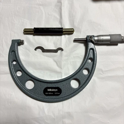 Mitutoyo Outside Micrometer 103-141 OM-125,100-125mm VG cond limited From JAPAN