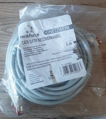 Renkforce » Netzwerkkabel 5 m « Computer-Kabel Netzwerkkabel Patchkabel OVP NEU