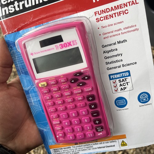 NIB PINK Texas Instruments TI-30X IIS Scientific Solar Calculator - Picture 2 of 7