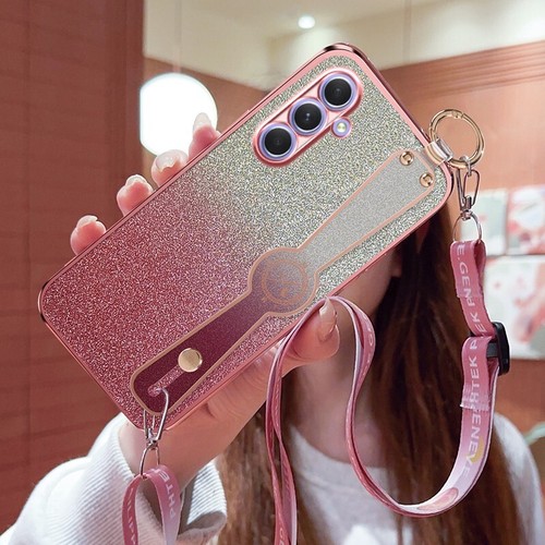 For Xiaomi OPPO VIVO Case Crossbody Wrist Strap Holder Cover Stand Women Girls