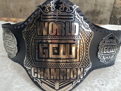 Game Changer Wrestling GCW World Championship Leather Belt Adult Brand New 2MM