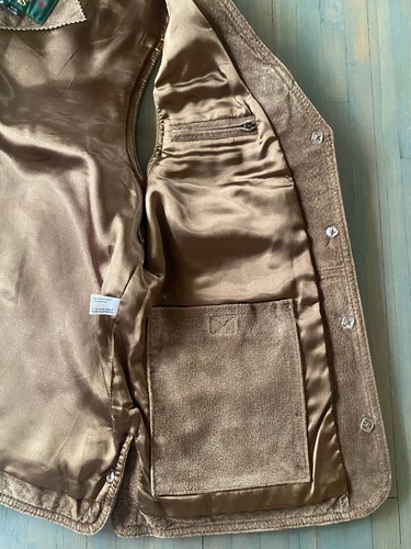 Orvis Suede/Leather & Satin 10 Pockets! Fly Fishing,Safari,Travel Vest NEW Small - Picture 13 of 19