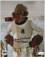 Official Pix - Star Wars - Admiral Ackbar 8x10 photo signed by Tim Rose JSA COA