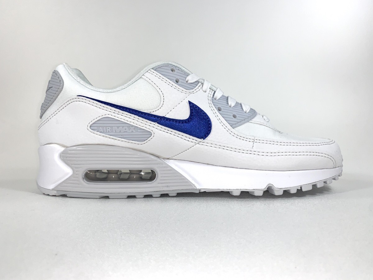 Nike Air Max 90 Summit White Blue DX0115-100 Women Size 12 Men