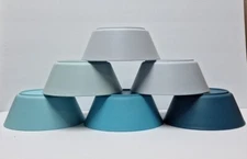 6 Homestock Plus 50 Oz Wheat Straw Bowls - Blue - Dishwasher/Microwave Safe 