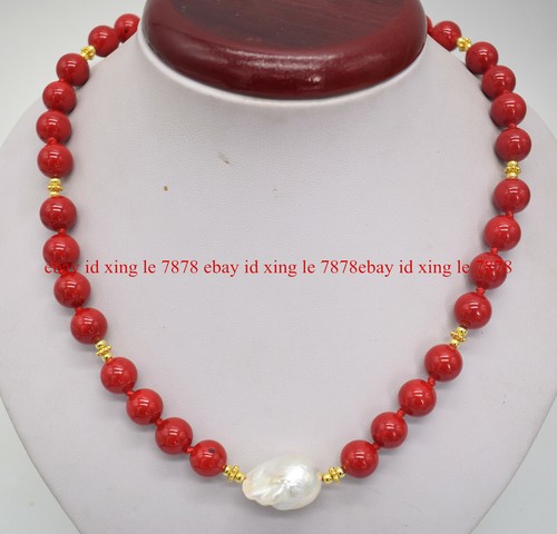 Pretty 12mm Red Coral Round Beads 