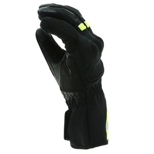 Spidi Alu-Pro WP Motorcycle Waterproof Breathable Leather Gloves - Black/Yellow - Image 4 of 4