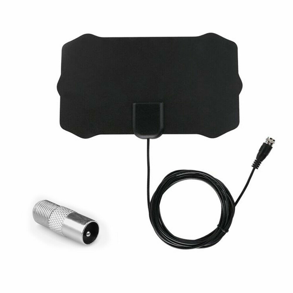 Indoor TV antenna Ariel Freeview Digital 4K HD TV High Gain Portable ...