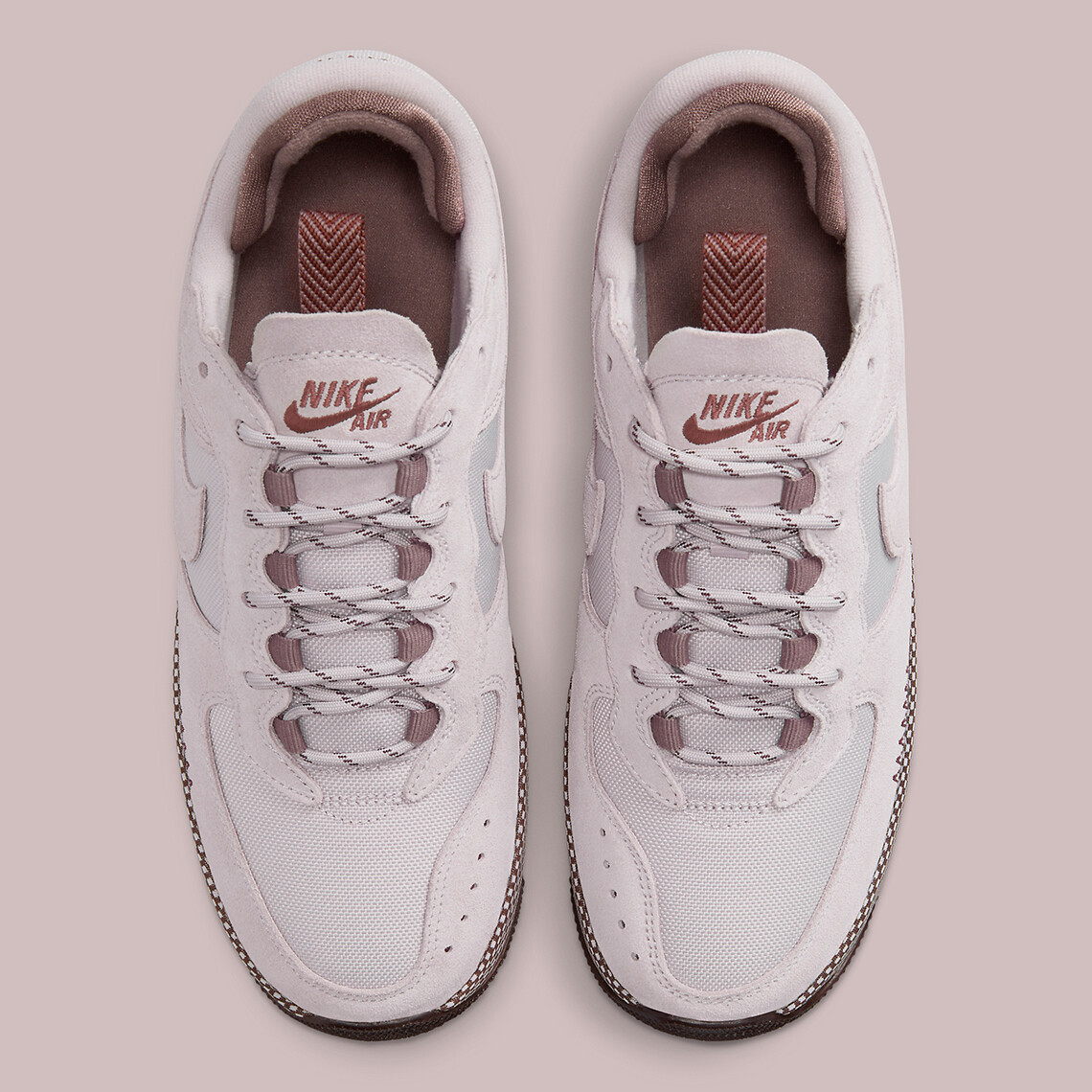 Women's Nike Air Force 1 Wild Low Platinum Violet Purple Pink