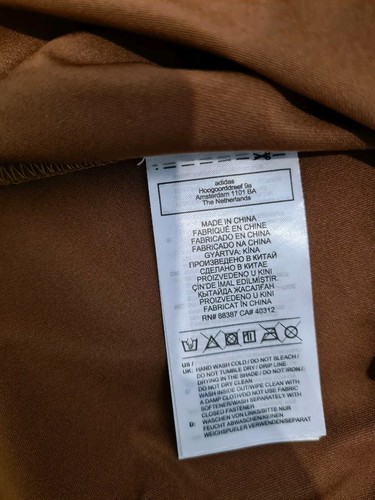Adidas Ivy Park By Beyonce Latex Women Pants Wild Brown Size Medium uk 14 - Picture 11 of 11