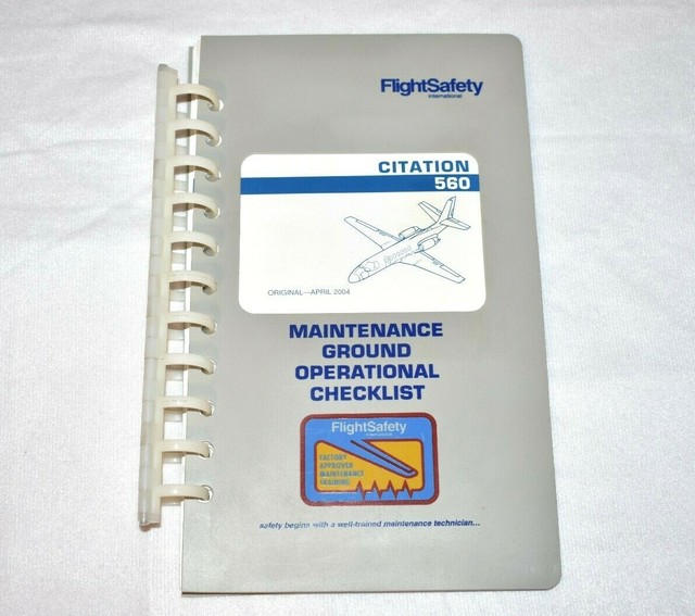 Cessna Citation Model 560 Maintenance Ground Operational