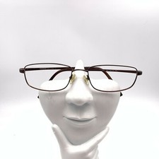 Vintage Tourneau TO33 Brown Rectangle Sunglasses FRAMES ONLY Italy