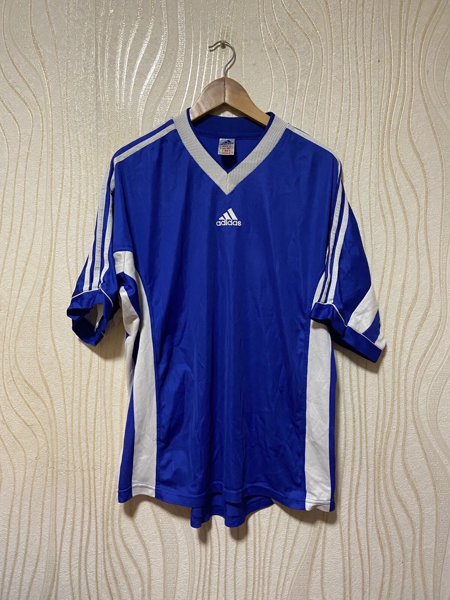 1998 1999 ADIDAS TEMPLATE FOOTBALL SHIRT sz XL BLUE | eBay