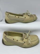 Girls Sperry Laguna Linen/Oat Loafers, YG42010A, 4 M US; 3.5 M UK, 36 M EUR