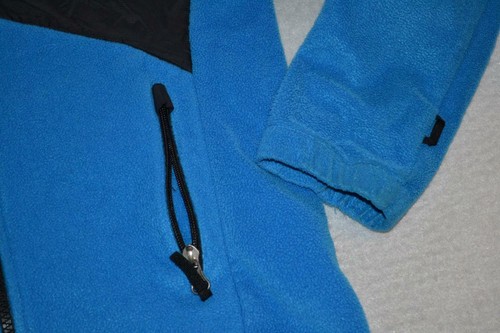 24759-a Boys Columbia Fleece Jacket Size Large Blue Black - Picture 3 of 7