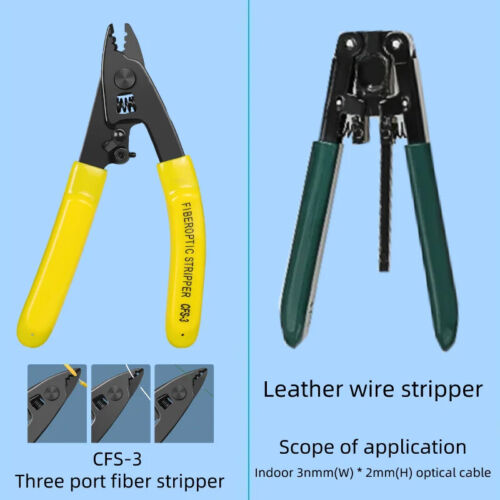 FTTH Glasfaser Werkzeug Kit mit AUA-6C Fiber Cleaver Fiber Stripper Fehlerortungsgerät - Bild 4 von 10