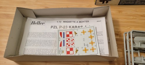 PLZ P-23 A & B Karas 1:72 Heller Model Airplane - Picture 4 of 7