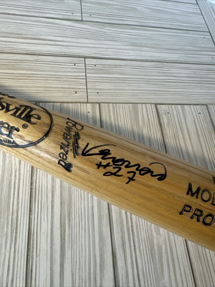 Vladimir Guerrero Sr. Signed Bat LS C271 HOF 2018 Beckett Authentic Expos Angels - Image 2 of 4