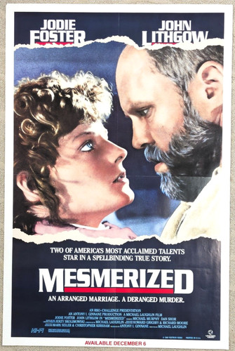 1989 Mesmerized Home Video Movie Poster 27X41 Folded 1 Sheet  Jodie Foster