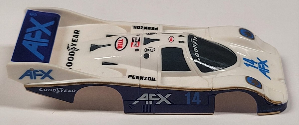 Tomy / AFX White / Blue Porsche 962 AFX #14 HO Scale Slot