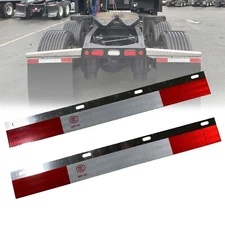 NEW 2PCS  Aluminum Mud Flap Hanger Top Plates Reflector Truck 24" x 3"