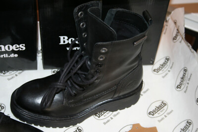 DOCKERS by gerli 41 CRAZY HORSE Neu black   echtes Nubuk--Leder glänzend