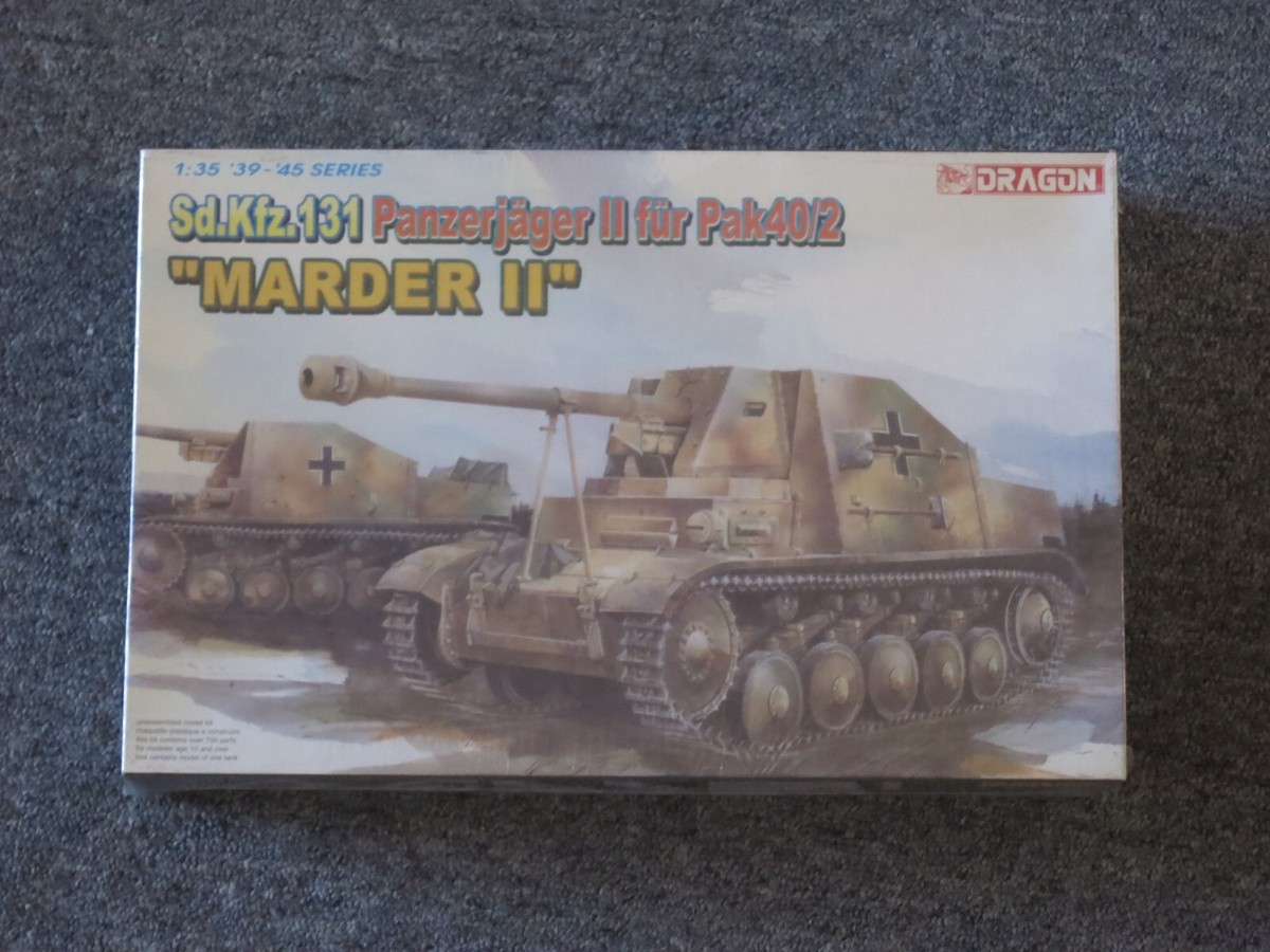DRAGON MODELS 1:35 Sd.Kfz.131 'Marder II' Model Kit #6395 '39-'45