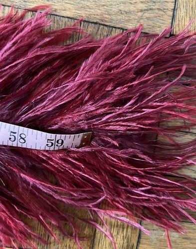 Ostrich Feather Vintage Boa Scarf 60” Long Premium Delicate Ostrich Feathers AL - Picture 13 of 17
