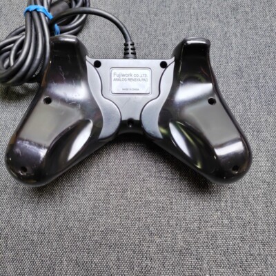 Manette Fujiwork Analog Rensya Black - PS1/PS2 - Japon - Très Bon état