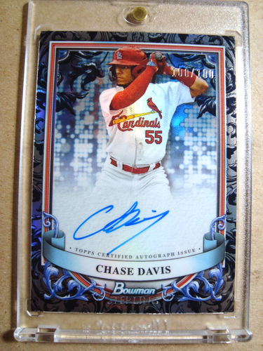 2024 Chase Davis Bowman Sterling Rookie Refractor Autograph RC 100/100 MINT 🔥🔥 - Picture 1 of 3