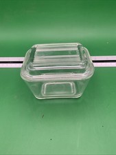 PYREX MINI DISH & LID Clear Glass Ribbed Lid ...