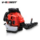 Commercial Backpack Leaf Blower Snow Blowers 75.6CC 2-Stroke Gas Powered 907CFM