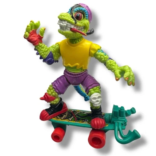 Mondo Gecko Complete- Vintage 1990 Playmates TMNT Teenage Mutant Ninja Turtles