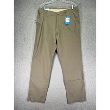 Columbia Pants Mens 36x34 Beige Chino Flex Roc Regular Stretch Hiking Outdoors