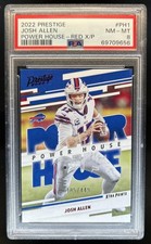 2022 Panini Prestige Josh Allen Power House Xtra Points Red #/449 Bills PSA 8