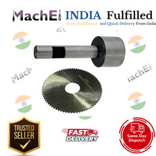 MachEl Slitting Saw Holder with Circular Saw Blade 1/2" Straight Shank Tool.