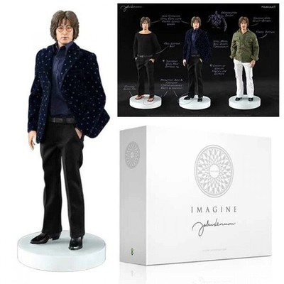 Molecule8 12'' John Lennon ''Imagine'' Figure w/2 Heads & 3 Outfits,Guitar, Shipper