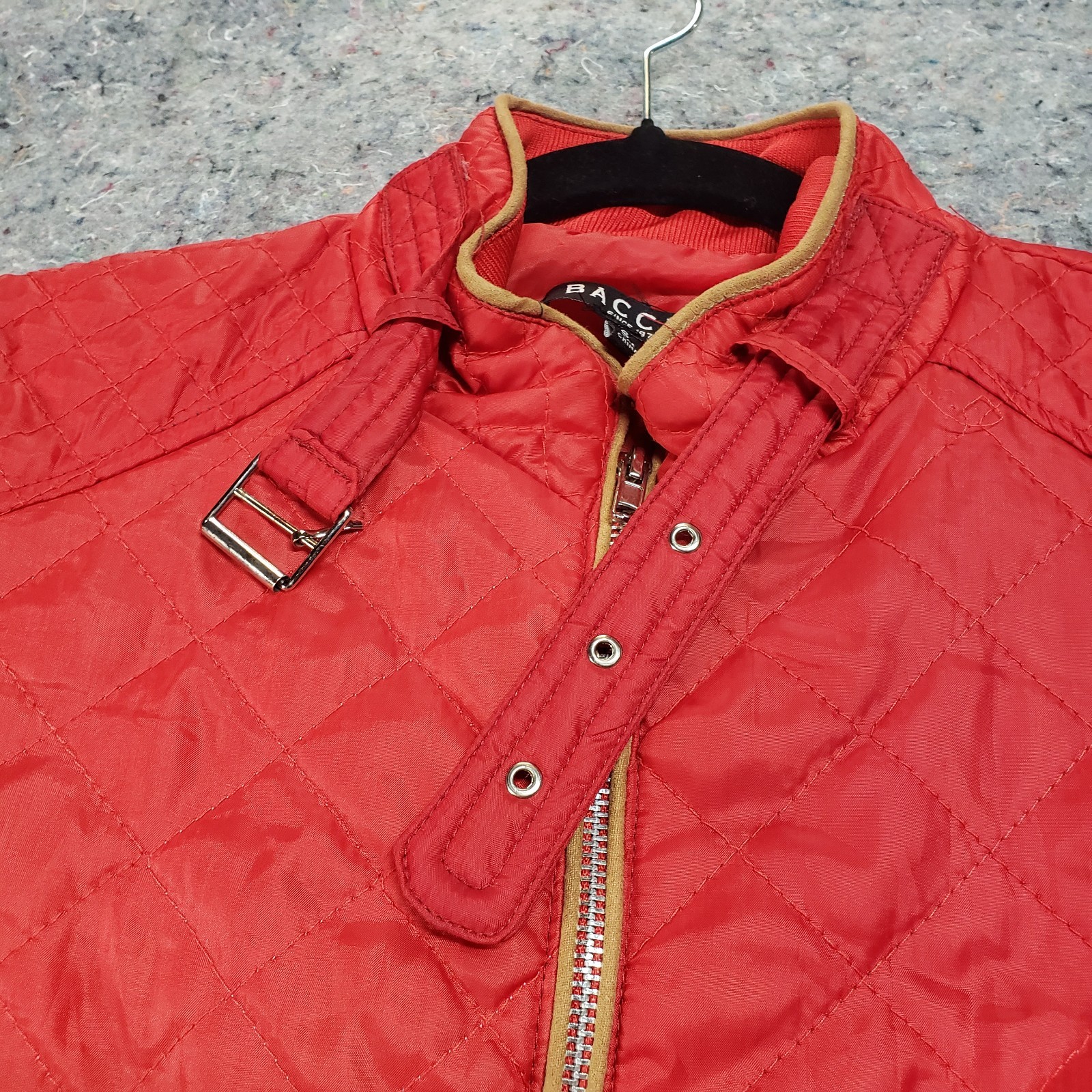 Baccini Red Jacket Size Small square pattern. - image 5