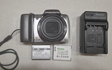 Olympus Digital Camera Stylus SZ-10 14.0MP Silver W/ Batteries Charger Tested