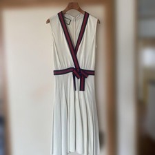 GUCCI S Sleeveless Pleated Dress Jersey Material, Slight Wear, Size S