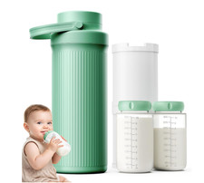 22oz Breast Milk Cooler Bottle   24-Hour 360  Cooling Breastmilk Chiller Green