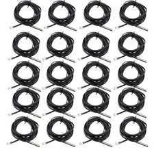 20PCS NTC Thermistor Accuracy Temperature Sensor 1M 10K 1% 3950 Waterproof Probe