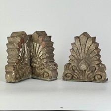 Pair Of Architectural Salvaged Ornamental Copper Building Exterior Drain Element